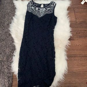Lined B. Darlin Homecoming mini dress